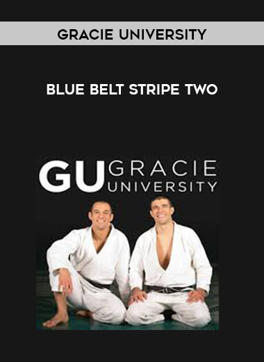 Gracie University Blue Belt Stripe Two