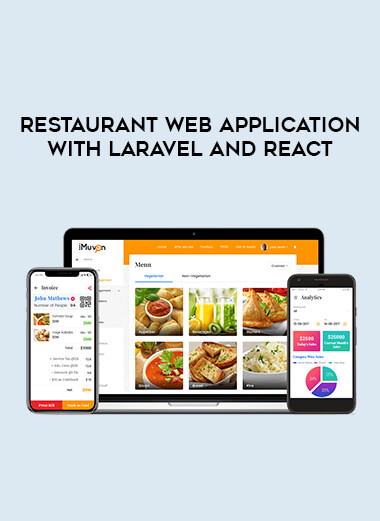 Restaurant Web Application with Laravel and React courses available download now.