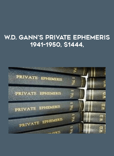 W.D. Gann's Private Ephemeris 1941-1950