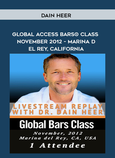 Dain Heer - Global Access Bars® Class - November 2012 - Marina del Rey