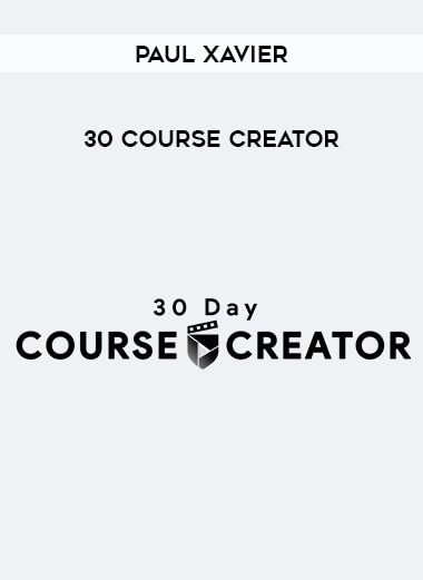 Paul Xavier - 30 Course Creator from https://illedu.info